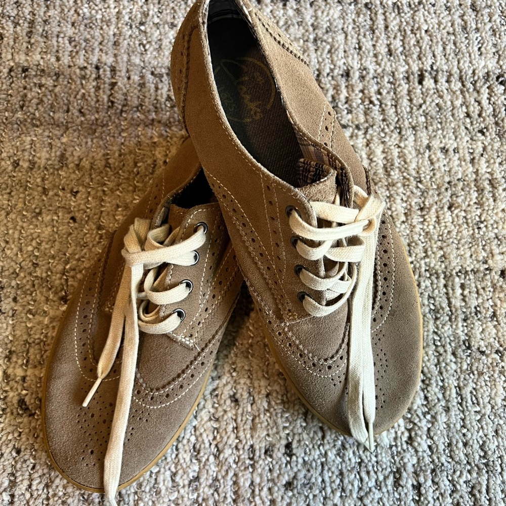Clark’s Suede Lace-Up Oxfords